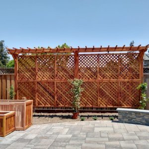 Two-Post Wood Arbor | Forever Redwood